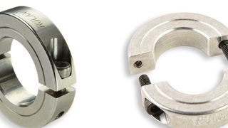 Klemmringe von Ruland in schmaler Ausführung. Für die meisten Bohrungsgrößen sind mehrere Außendurchmesser und Breitenmaße verfügbar, um den Anwendern eine maßgeschneiderte, passgenaue Lösung zu liefern. Die Bohrungsgrößen reichen von 5 mm bis 40 mm. (Bild: Ruland)