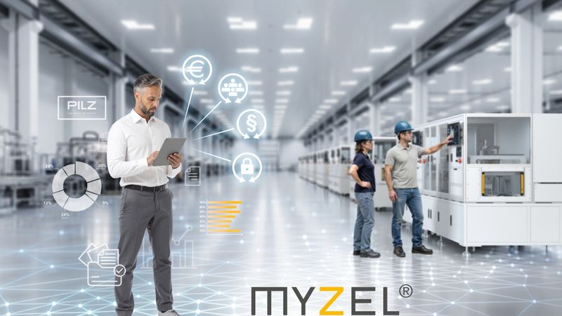 Die Myzel Lifecycle Platform von Pilz unterstützt Produktions- und Sicherheitsverantwortliche dabei, ihre Maschinen über den gesamten Lebenszyklus hinweg safe, secure, effizient und normenkonform zu betreiben.(Bild:  Pilz GmbH & Co. KG)