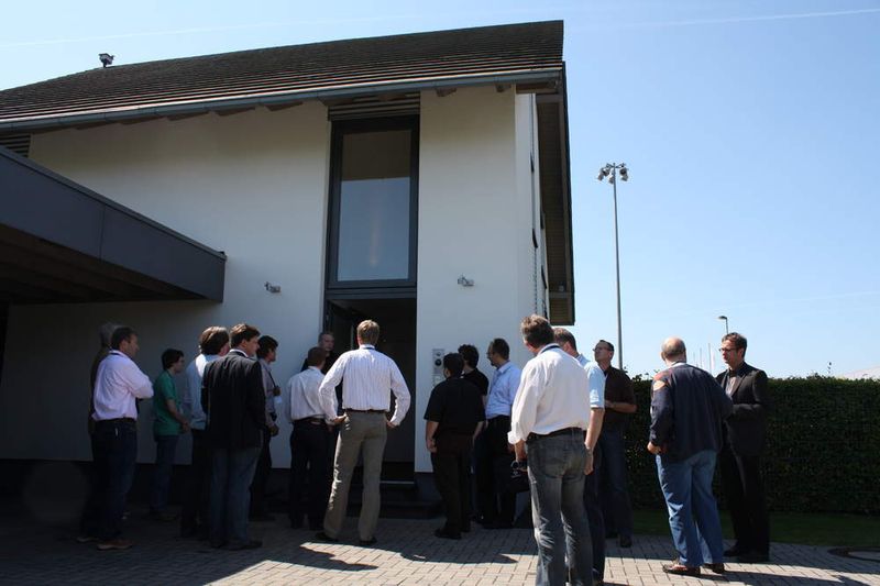 Begehung des vollautomatisierten Concept-Homes (Archiv: Vogel Business Media)