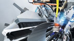 Der Flexistar ermöglicht die hoch flexible Fertigung lasergeschweißter Rohre dank werkzeuglosem Spannsystem.   (Bild: Weil Technology GmbH)