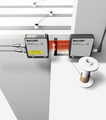 Bild 2: Das Lichtfeld ist homogen. Da nicht die Lichtintensität ausschlaggebend ist, lässt sich z.B. bei einem Draht nicht nur die Dicke erkennen und prüfen, sondern auch seine Position erfassen. (Bild: Balluff)