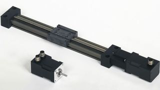 Schmier- und wartungsfrei über die gesamte Hublänge zeigt sich die Linearachse  ,DryLin E SAW-0630‘ von Igus, einbaufertig mit Nema17-Schrittmotor.  Bild: Igus (Archiv: Vogel Business Media)