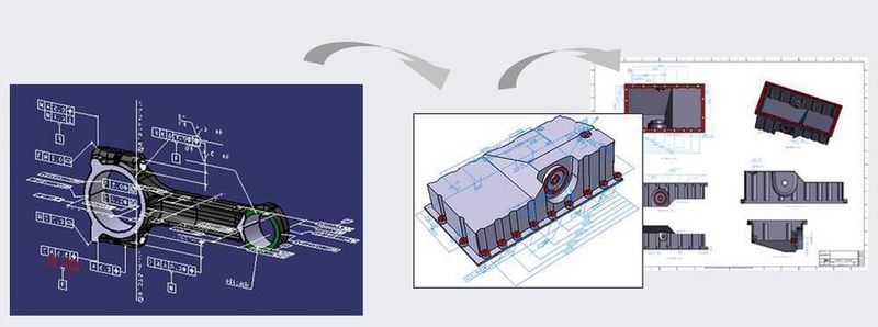 Bild 3: Ein Beispiel für die Kommunikation von fertigungsrelevanter Toleranzinformation direkt am 3D-Modell. (Archiv: Vogel Business Media)