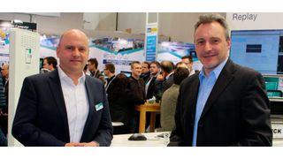 Dr. Andreas Böhm (r.) vom Cluster Automotive und Josef Behammer von b-plus analysieren die Rolle der Künstlichen Intelligenz beim Automatisierten Fahren. (b-plus)