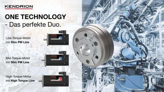 Die einheitliche Bremsen-Motor-Schnittstelle der neuen Slim PM und der High Torque Line erleichtert dem Anwender die Integration beider Bremsen und fördert eine wirtschaftliche Motorkonfiguration(Bild:  Kendrion)