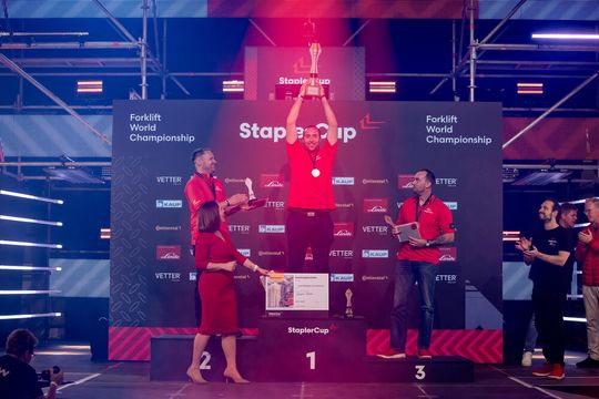 Der diesjährige Forklift Men’s World Champion ist Benjamin Danker aus Neustadt an der Donau. (Bild:  Bert Willer)