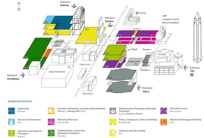 ACHEMA 2018: Exhibition Layout (DECHEMA Ausstellungs-GmbH)