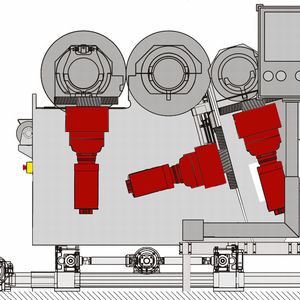 Bild1: Neue Präzisionsdimension: Mit dem zum Patent angemeldeten Mirex MT übertrage Reifenhäuseer Cast Sheet Coating die Genauigkeit und den Automatisierungsgrad moderner Werkzeugmaschinen auf Glättwerke.