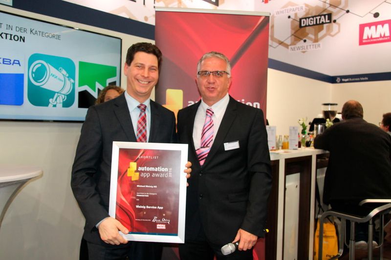 Unter allen sechs Shortlist-Platzierten wurden am 23. November 2016 auf der SPS IPC Drives in Nürnberg die zwei besten Automatisierungs-Apps mit dem automation app award von elektrotechnik gekürt. (elektrotechnik)