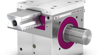 Der Hubtisch gilt als kostengünstige Alternative zu Hub-Senk-Förderern. (Bild: Leantechnik)