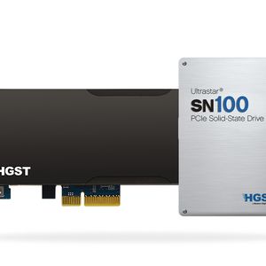 Die SSDs der SN100-Serie mit NVMe-Interface kommen im 2,5-Zoll-Formfaktor oder als PCI-Express-Steckkarte. Sie fassen bis zu 3,2 Gigabyte, für SSDs eine riesige Kapazität.