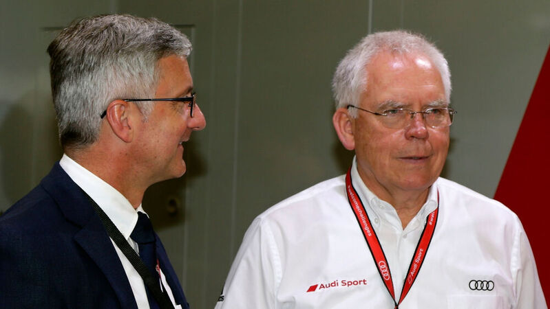 Unter anderem gegen den ehemaligen Audi-Entwicklungschef Ulrich Hackenberg (re.) hat die Staatsanwaltschaft München II Anklage erhoben. Damit ergeht es ihm ähnlich wie Ex-Audi-Chef Rupert Stadler (li.).