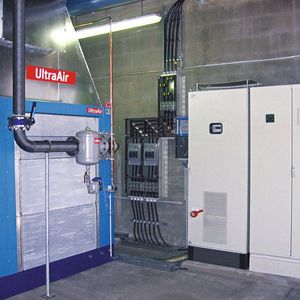 Ultra Air versorgt Georg Fischer, Leipzig, in einem Druckluft-Contracting-Konzept. Der Kunde spart allein durch den Einsatz des drehzahlgeregelten Spitzenlast-Kompressors pro Jahr rund 140 000 kWh Energie ein – das entspricht einem Betrag von etwa 7000 Euro. 