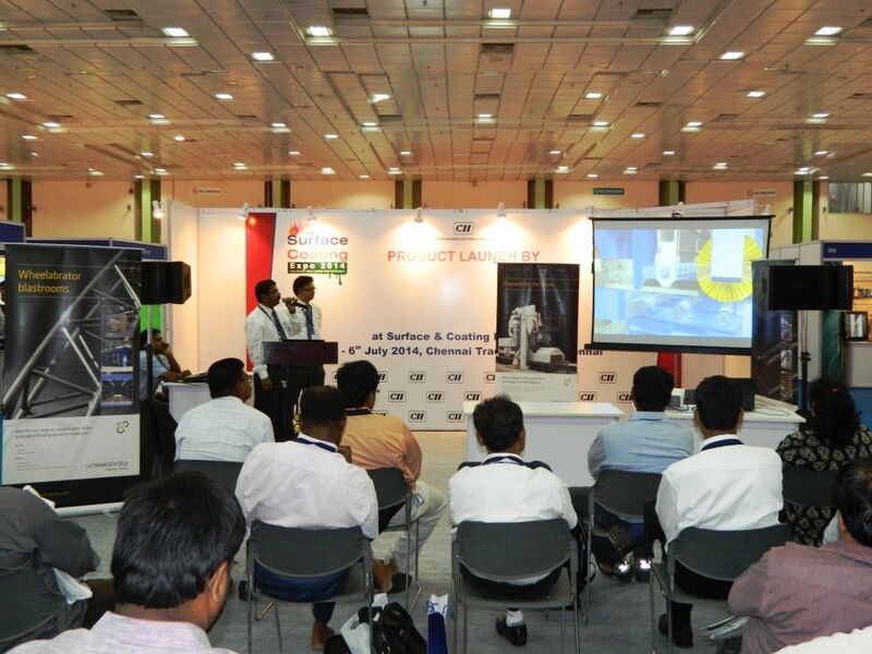 Wheelabrator launching Roller Conveyor and Preservation line at Surface and Coating Expo. (Picture: PROCESS India)