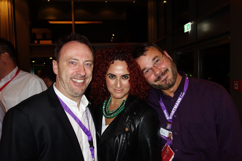 Besa Agaj, IT-BUSINESS, mit (l.) Tom Knicker und Axel Lehmkuhl, Wortmann (Bild: IT-BUSINESS)