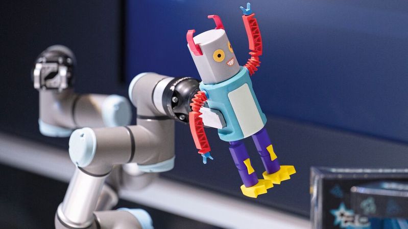 Hannover Messe 2026: Egal ob Humanoide oder Cobots, die Robotik ist auf der diesjährigen Messe groß vertreten.(Bild:  Rainer Jensen/Deutsche Messe AG)