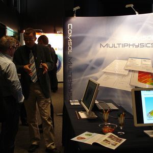Grosses Interesse herrschte am Stand von Comsol Multiphysics.