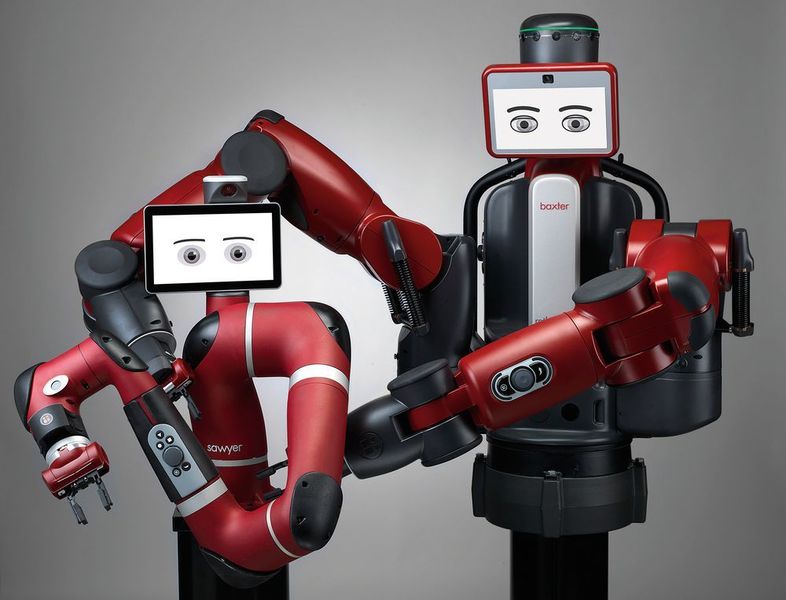 Platz 6: Der Cobot, mein neuer Kollege – Mensch und Roboter sind heute ein gutes Team – das funktioniert aber nur, wenn der mechanische Kollege genauestens weiß, was sein menschliches Gegenstück macht. Wir zeigen, wo Cobots heute schon stehen und was sie leisten. (Rethink Robotics)
