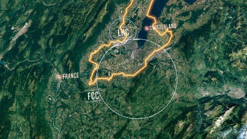 The proposed layout of the future circular collider. (Cern)