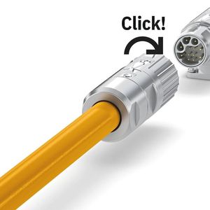Bild 2:  M17 PRO HYBRID mit ONECLICK-Verriegelung für eine schnelle Montage. (Bild: Phoenix Contact)