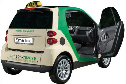 Der Smart als Taxi. (Archiv: Vogel Business Media)