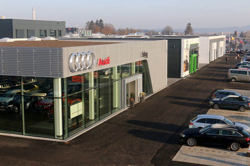 Auf dem neuen Areal sind die Marken Volkswagen, Audi, Skoda und Volkswagen Nutzfahrzeuge vereint. (BHG)
