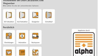 Kostenloser Service rund um die Uhr: Mit der Online-Kalkulationssoftware von Alpha Deuren können Händler ihre Tore bequem und schnell per Internet bestellen. Bild: Alpha Deuren (Archiv: Vogel Business Media)