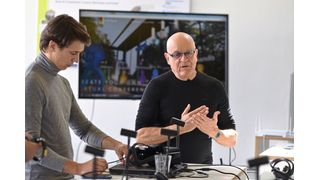 Vater und Sohn, Unternehmer und Compagnion, Macher, Gründer und Visionäre. René (rechts) und Pascal Stiegelmann (links) sind ein Duo, wie man es sich für den deutschen Mittelstand nur wünschen kann. Mit dem Spin-off Realworld One öffnet sich das Labor- und Prozesstechnikunternehmen IKA aber auch anderen Unternehmen eine Tür in die Zukunft virtueller Welten und Kommunikation.  (Vogel Communications Group/Untch)