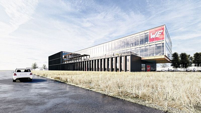 Bild 3:  Kurz vor Fertigstellung befindet sich das neue US-Headquarter in Watertown, South Dakota. (Bild: Würth Elektronik)