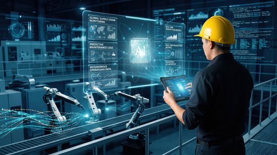 KI-Standardlösungen nutzen Daten in Echtzeit, die die Manufacturing Integration Plattform zur Verfügung stellt. (Bild:  Lee/adobe.stock.com / KI-generiert)