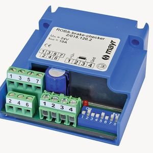 Das Modul Roba-brake-checker kann Bremsen nicht nur bestromen, sondern auch sensorlos überwachen.