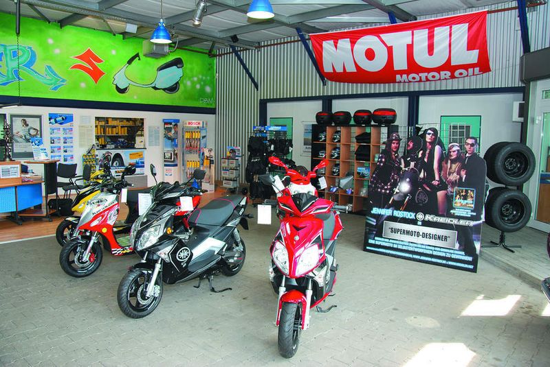 Das Zweitstandbein Roller bringt Geld in die Kasse und fast noch wichtiger: Jede Menge Servicekunden in‘s Haus. (Archiv: Vogel Business Media)