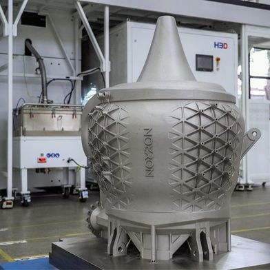 The engine was developed using Noyron, the computer-aided design model for the LEAP 71. Noyron uses fundamental physical principles, engineering logic, and manufacturing specifications to design independently, without human intervention. (Source: LEAP 71)