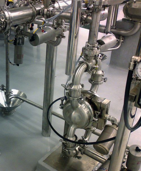 The innovative air control spool helps reduce air consumption by up to 60 %.  (Wilden)