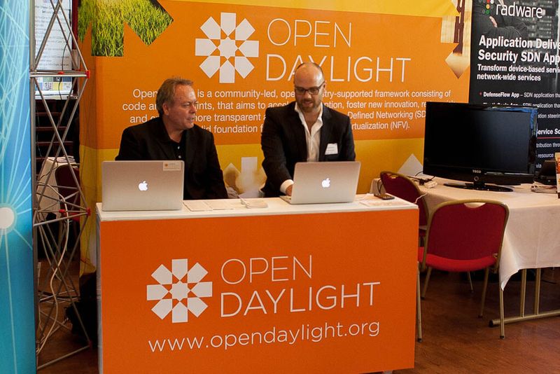 Das Projekt OpenDaylight hatte nicht nur einen eigenen Stand... (Bild: Srocke)