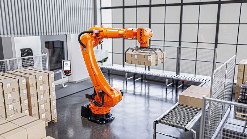 Mit Reichweiten von 2.300 bis 2.700 mm bietet der Roboter Effizienz und Flexibilität (Bild: KUKA)