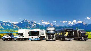 Das Portfolio von Quantron deckt alle Fahrzeugklassen zwischen 3,5 und 65 Tonnen ab. (Bild: Quantron)