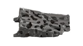 Typische Struktur eines porösen Katalysator-Materials (KIT, Sebastian Weber)