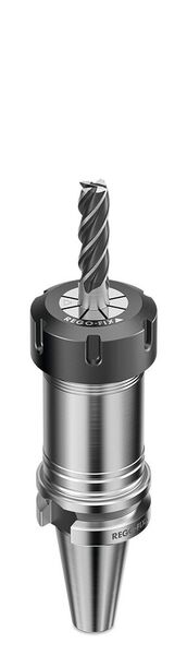 Porte-outil pour pince ER avec son écrou innovant qui permet l'extraction de la pince du cône simplement en desserrant l'écrou. (Source : REGO-FIX AG)