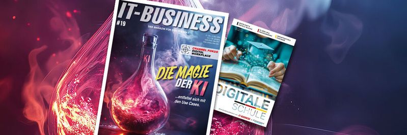In der Titelstory der Ausgabe 19/2024 finden Sie Use Cases zum Einsatz vom KI. Und verpassen Sie nicht die Sonderpublikation „Digitale Schule“!(Bild:  Bild: Midjourney / [M] Udo Scherlin / KI-generiert)