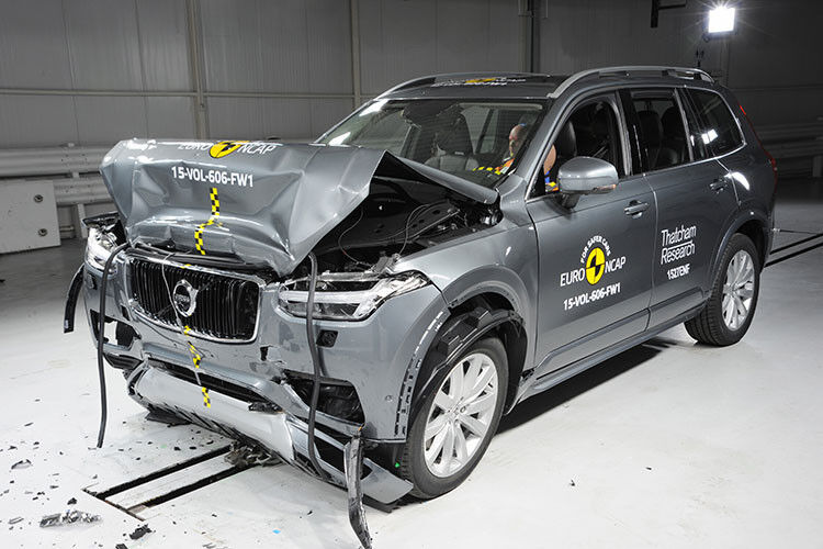 Sieben von neun Autos erhielten beim aktuellen Euro-NCAP-Crashtest fünf Sterne. Die Höchstwertung gab es für den Volvo XC90... (Foto: Euro-NCAP)