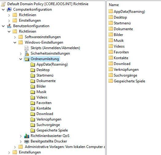 Ordnerumleitungen helfen dabei Benutzerprofile zu entlasten. (Joos)