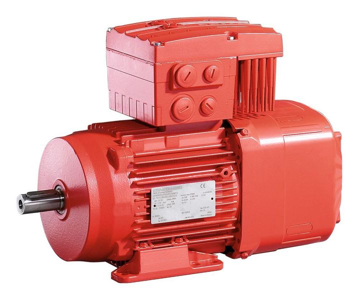 Der 1997 vorgestellte Getriebemotor mit integriertem Frequenzumrichter Movimot markiert einen entscheidenden Schritt in das mechatronische Zeitalter.  (SEW-Eurodrive)