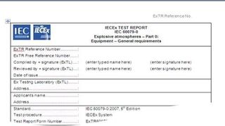 Ein IECEx-Test Report nach der IEC 60079-0 (R. Stahl)