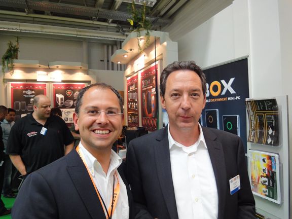 Maciej Wieczorek, Zotac, und Lutz Eigenfeld, Nvidia  (Archiv: Vogel Business Media)