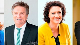 Während der Coronakrise im Fokus: die Gesundheitsministerinnen und -minister (Montage Vogel IT-Medien)