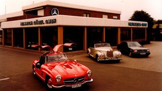 Das Autohaus Heinrich Göbel Anfang der Achtzigerjahre (Bild: Autohaus Heinrich Göbel)