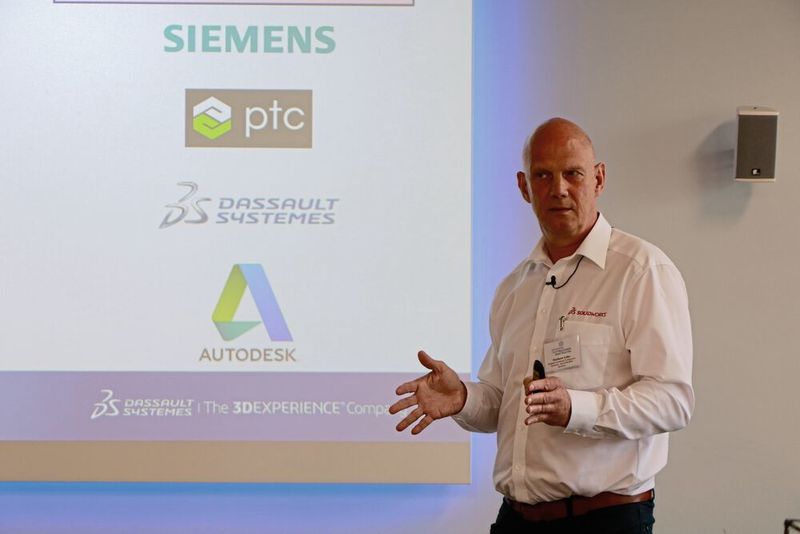 Norbert Löhr, Dassault Systèmes, kommentierte den aktuellen Stand der Technik: „Wir leben immer noch in der Steinzeit.“ Seiner Erfahrung nach gibt es alle technischen Möglichkeiten, die werden aber längst noch nicht genutzt.  (U. Drescher/konstruktionspraxis)