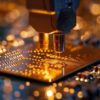 SMT: Die Entwicklung der SMT-Technik veränderte die Elek­tronikfertigung grundlegend, da keine bedrahteten Bauelemente verwendet werden.  (Bild: © Nataliia - stock.adobe.com)
