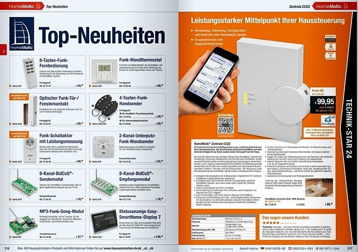 ELV-Katalog 2015: Neuigkeiten, Projekte, Produkte - eine kleine Katalogauswahl (Bild: ELV)